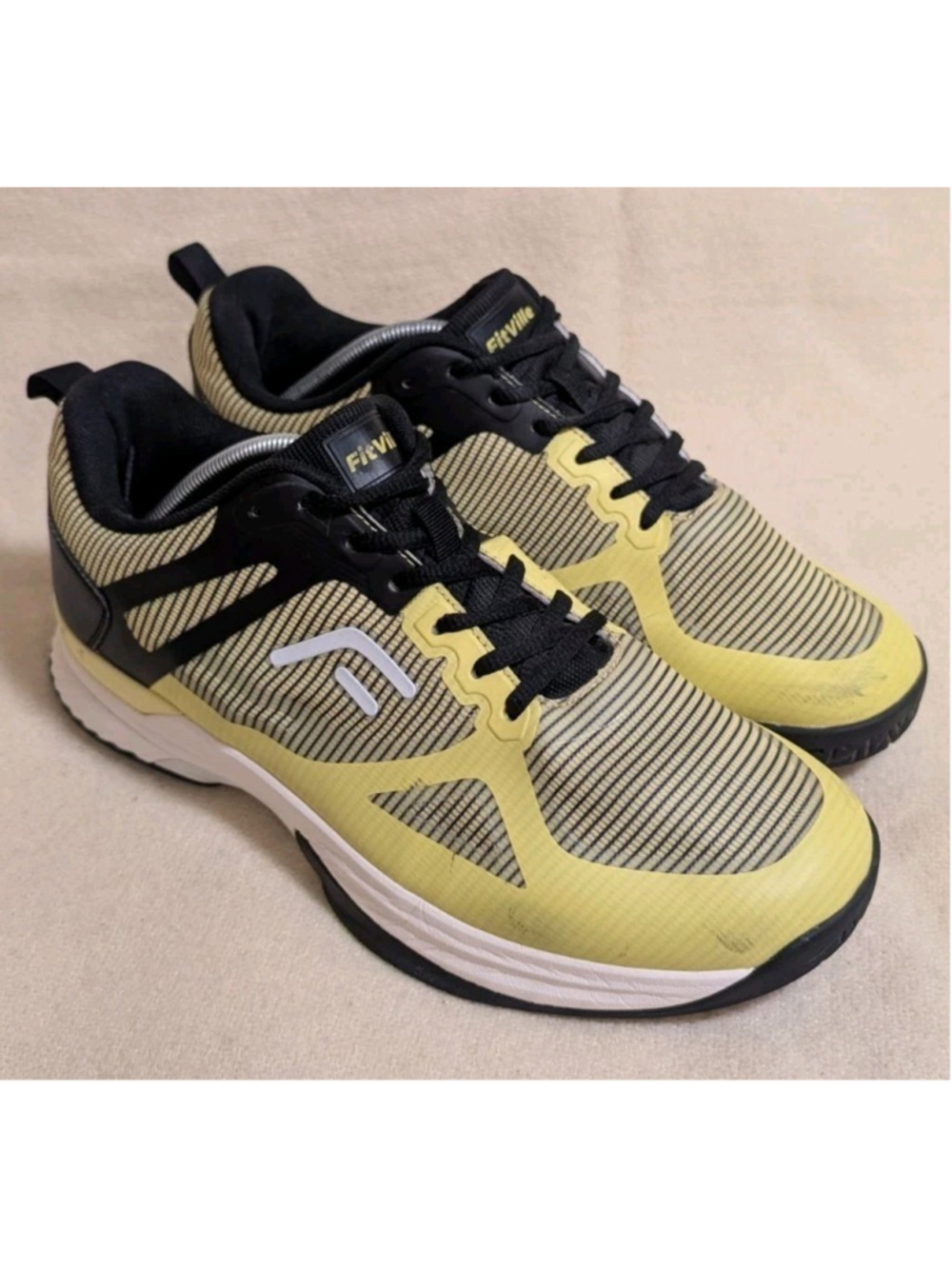 FitVille Mens Wide Pickleball Tennis Shoes Sneakers 11.5 Extra Wide F52